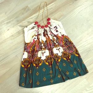 Jeweled Halter Top Size Small